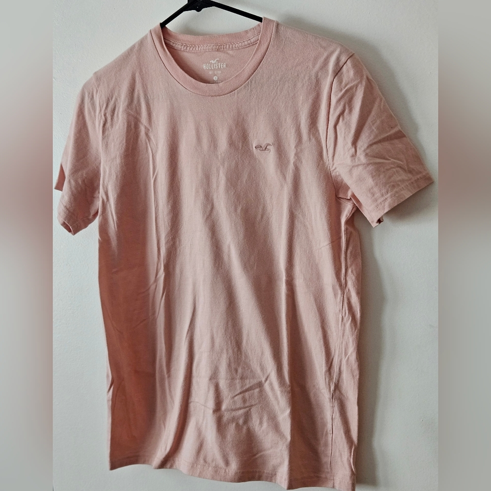 Hollister Mens Tshirt Size S Pale Pink Great Shape